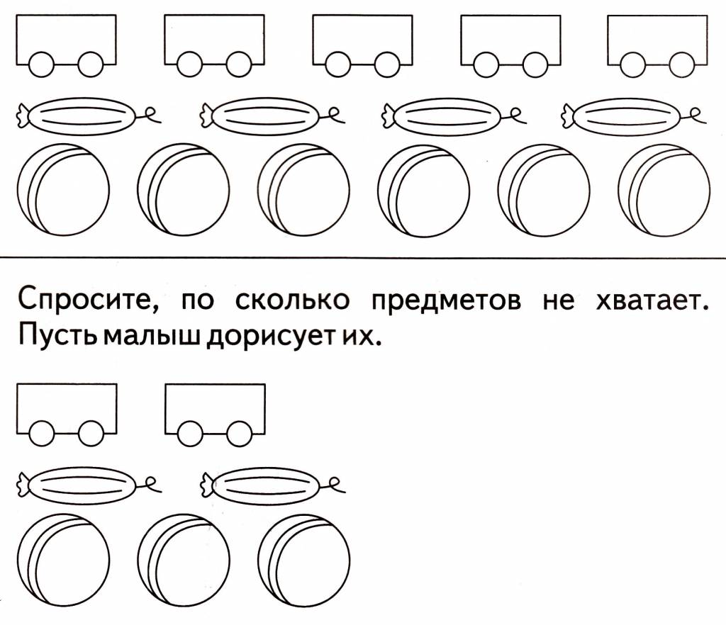 Запомни количество разных предметов